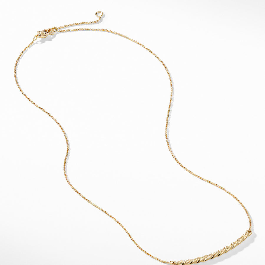 Paveflex Station Necklace in 18K Gold