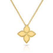 18K Medium Princess Flower Pendant