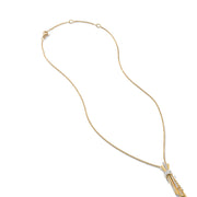 Angelika Flair Pendant Necklace in 18K Yellow Gold with Pave Diamonds