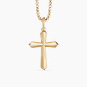 Roman Cross Amulet 18K Yellow Gold without Chain