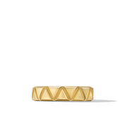 Faceted Triangle Band Ring in 18K Yellow Gold
