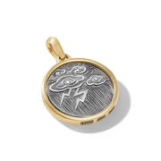 Storm Duality Amulet in Sterling Silver with 18K Yellow Gold