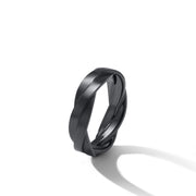 DY Helios Band Ring in Black Titanium