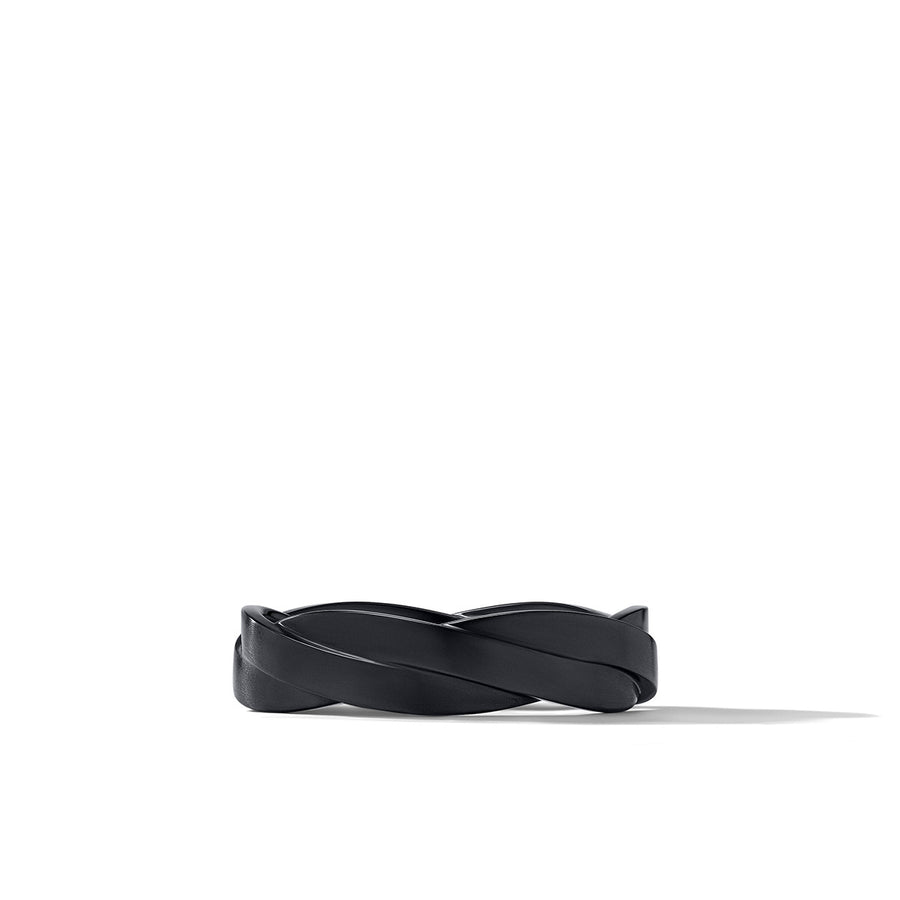 DY Helios Band Ring in Black Titanium