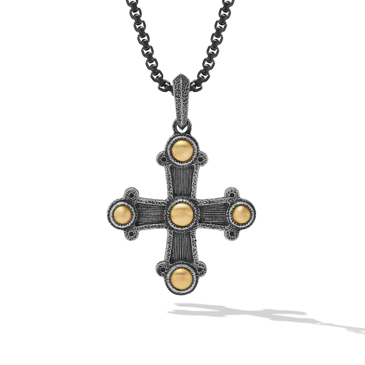 額少年×SKOLOCT×CRUZ amulet Shipwreck Cross Amulet in Sterling Silver with 18K Yellow