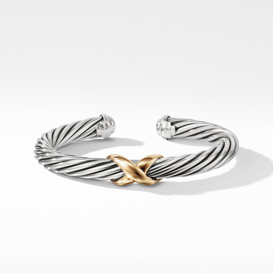 X Bracelet with Gold