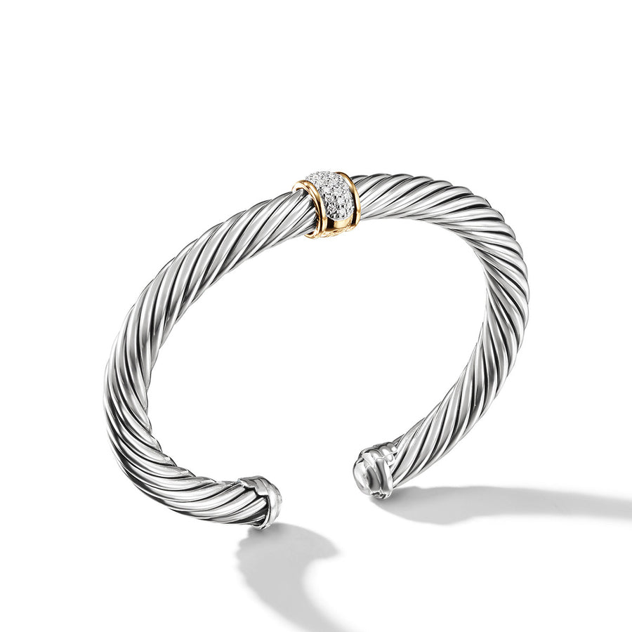 Cable Classics Bracelet with Diamonds and Gold