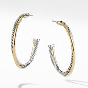 Hoop Earrings with 18K Gold