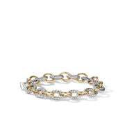 Medium Oval Link Bracelet with 18K Gold