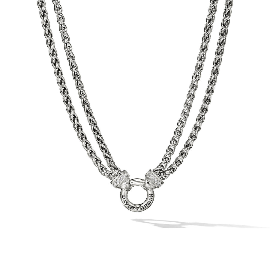 Chain Necklace with Diamonds