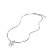 Pendant Necklace with Prasiolite and Diamonds