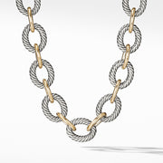 Oval Extra-Large Link Necklace with Gold