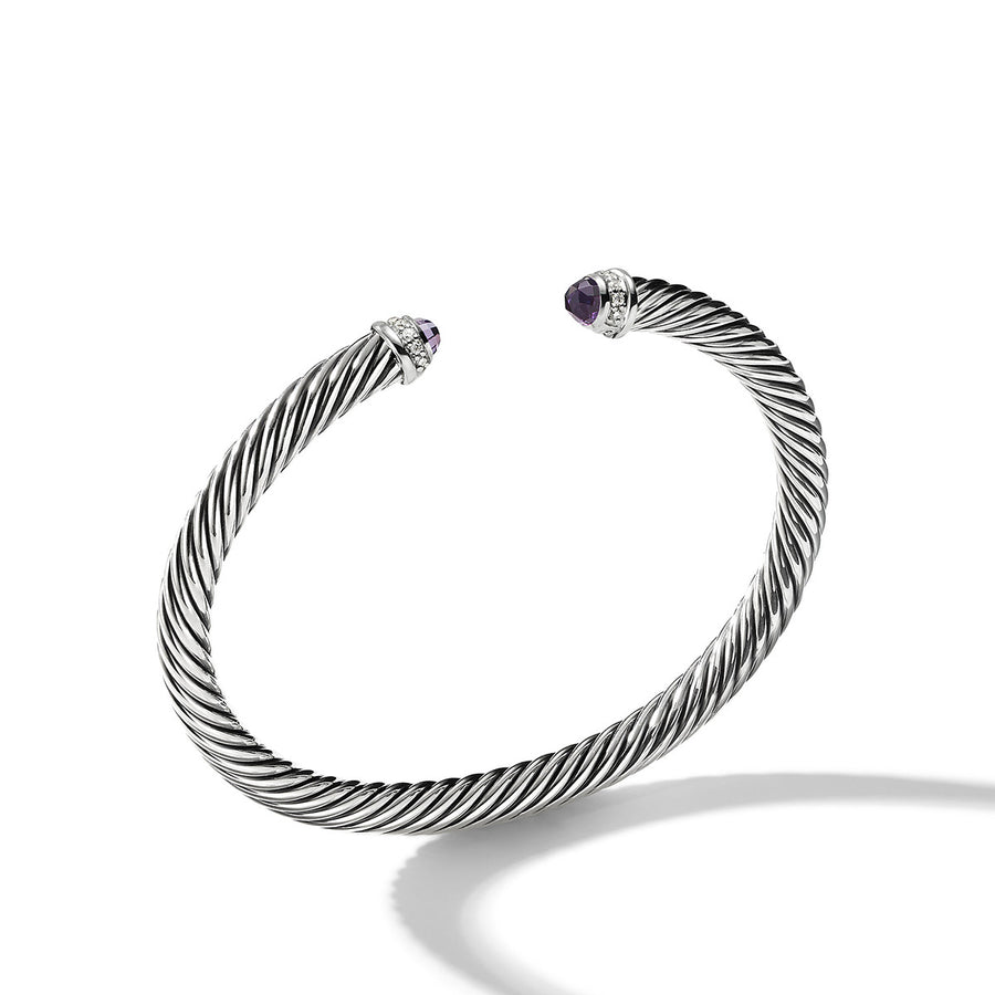 Cable Classics Bracelet with Amethyst and Diamonds