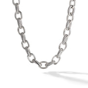 Oval Link Chain Necklace in Sterling Silver