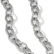 Oval Link Chain Necklace in Sterling Silver