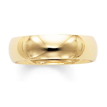 18K Yellow Gold 6mm Comfort Fit Wedding Band