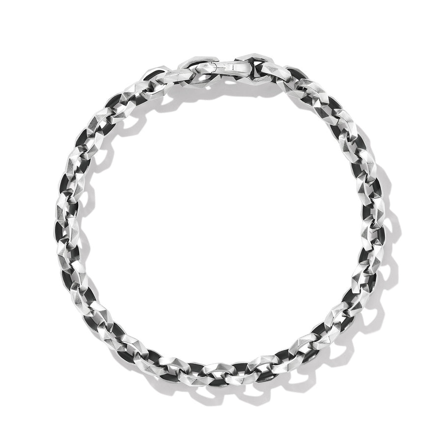 Torqued Faceted Chain Link Bracelet