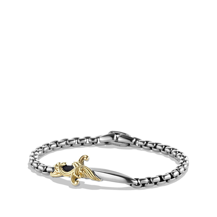 Waves Dagger Bracelet with Gold