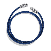 Chevron Triple-Wrap Bracelet in Blue