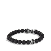 Spiritual Beads Bracelet with Black Onyx and Black Diamonds