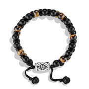 Spiritual Beads Two-Row Bracelet with Black Onyx and Tiger's Eye