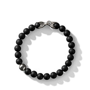 Spiritual Beads Bracelet with Black Onyx and Black Diamonds