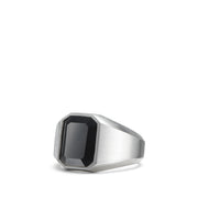 Streamline Signet Ring with Black Onyx