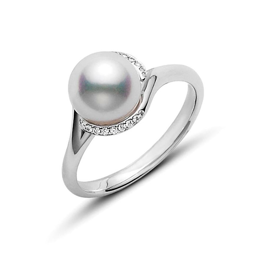 Twist Akoya Cultured Pearl Ring