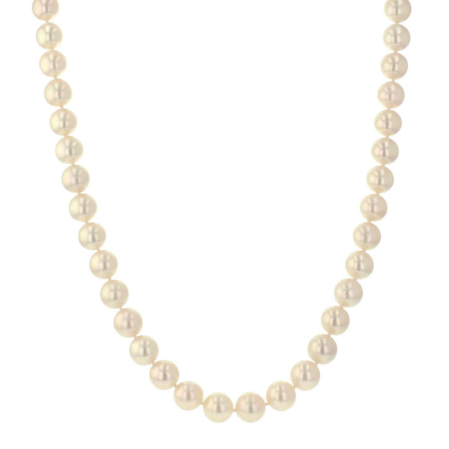 18-Inch Cultured Pearl Strand with 18K White Gold Clasp