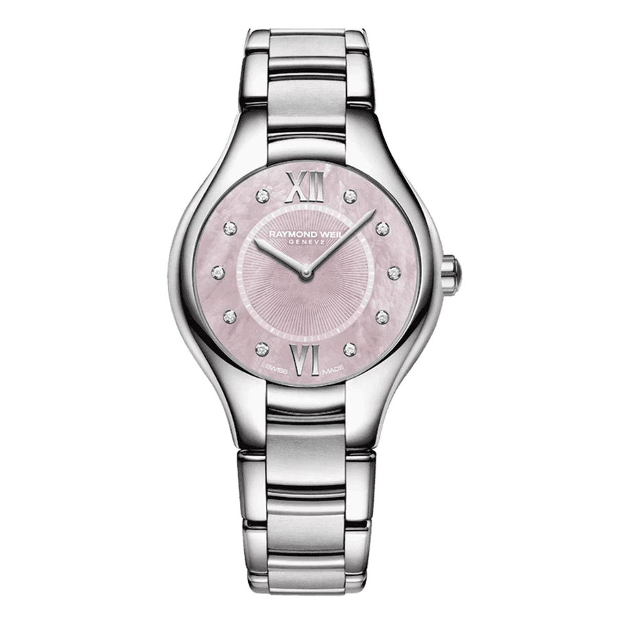 Noemia Ladies Pink Diamond Dial Quartz Watch