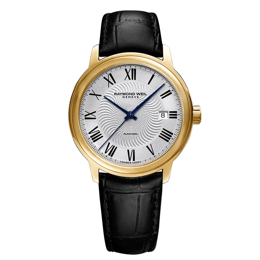 Maestro Mens Automatic Leather Watch
