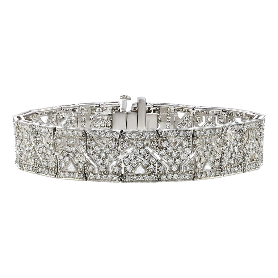 Platinum 7.05-Carat Diamond Bracelet