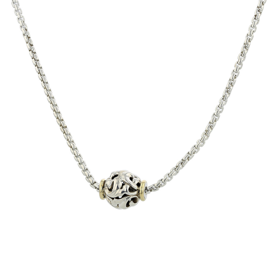 Charles Krypell Silver Ball Station Necklace
