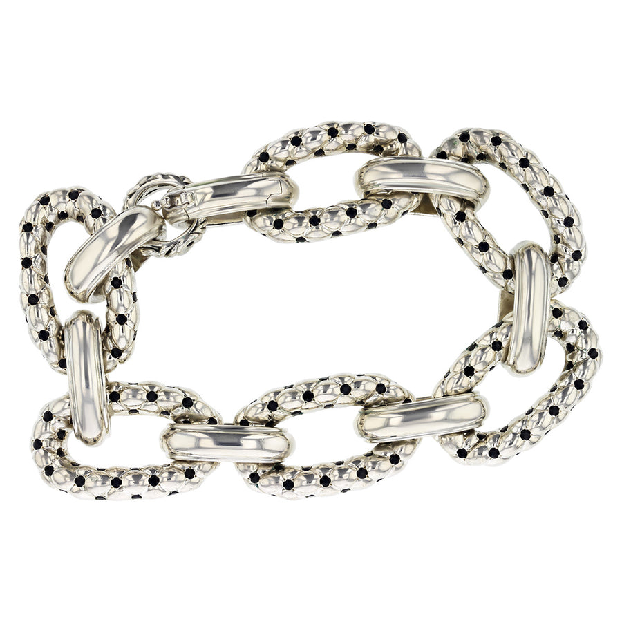 Charles Krypell Black Sapphire Link Bracelet