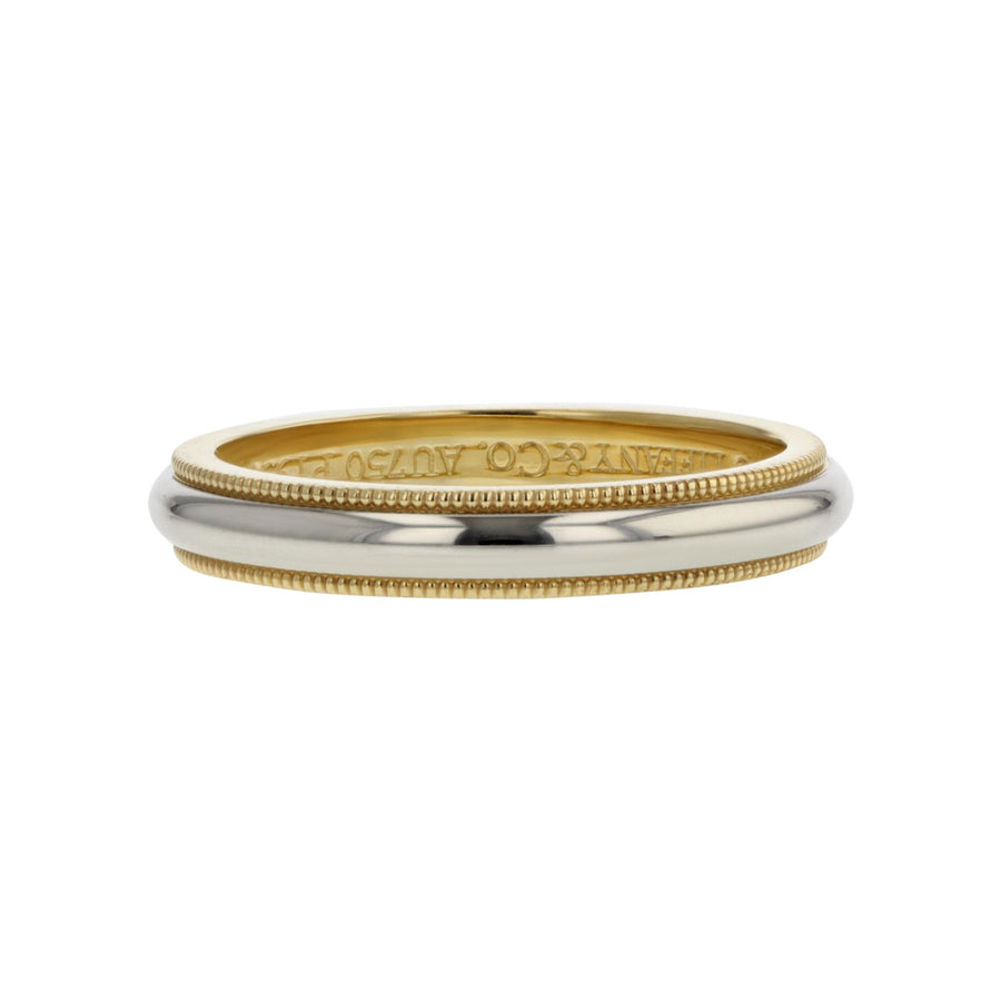 Tiffany & Co. 18K Gold and Platinum Wedding Band