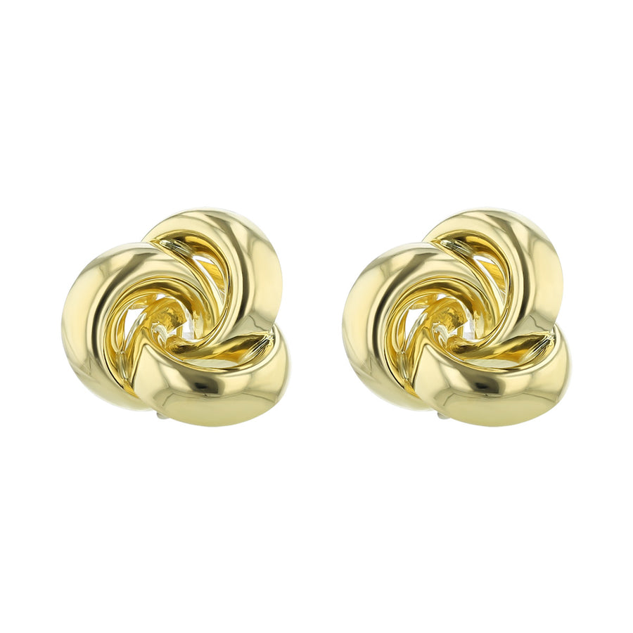 Tiffany & Co. 18K Love Knot Button Earrings