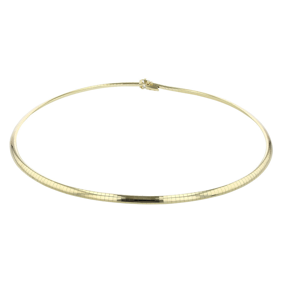 14K Yellow Gold 4.0mm 16-Inch Omega Necklace