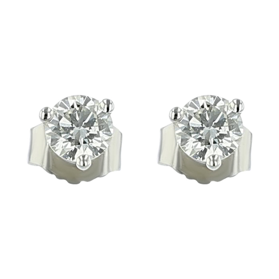 18K White Gold 0.46-Carat Diamond Stud Earrings