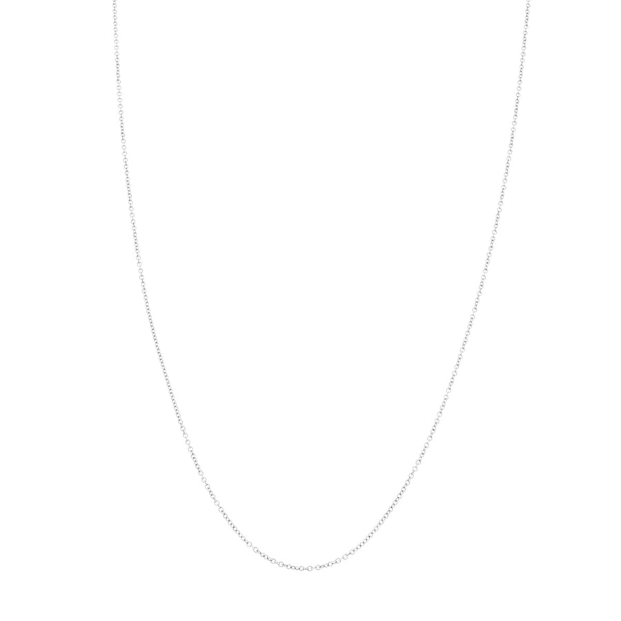 14K White Gold 18-Inch Cable Chain