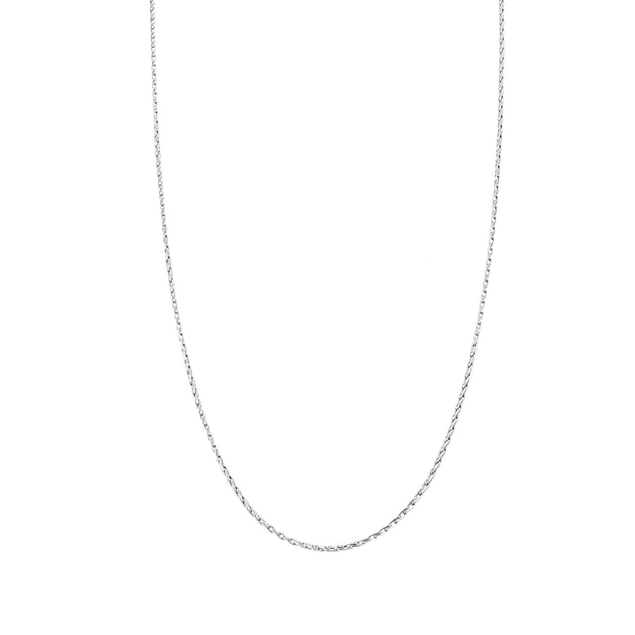 14K White Gold 16-Inch 1.30mm Cable Chain