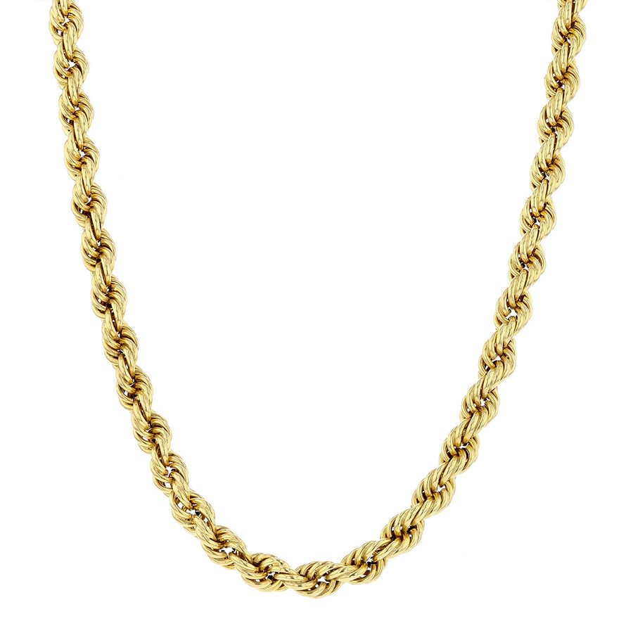 14K Yellow Gold 6.40mm 30-Inch Rope Necklace