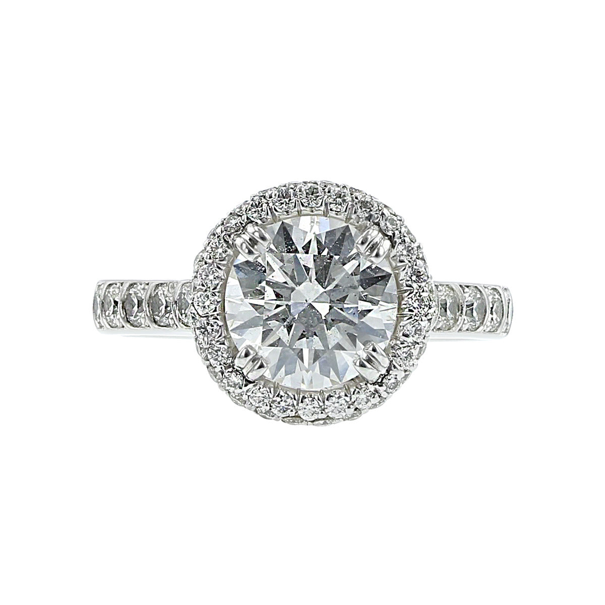 Fire and store ice engagement ring