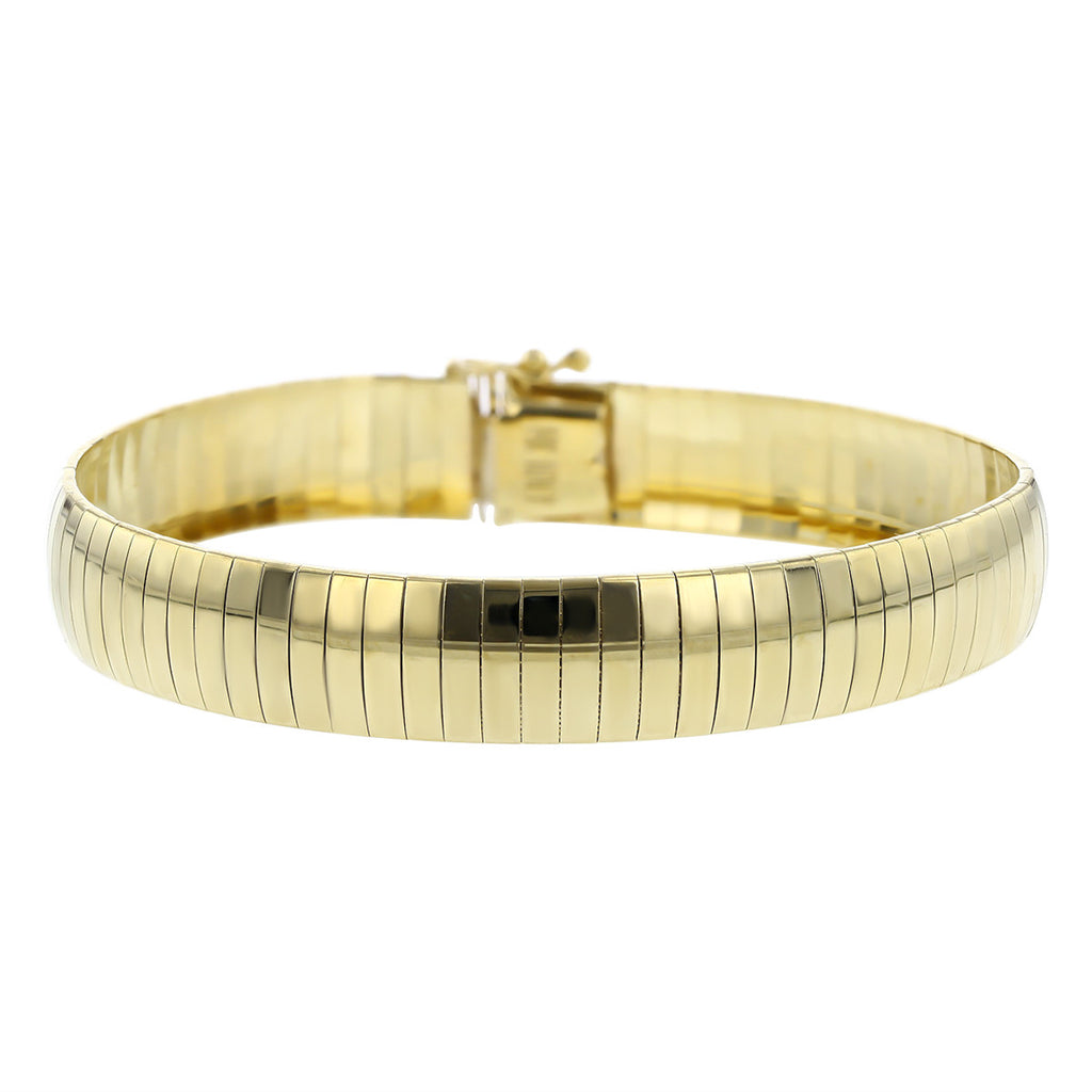 gold omega bracelet