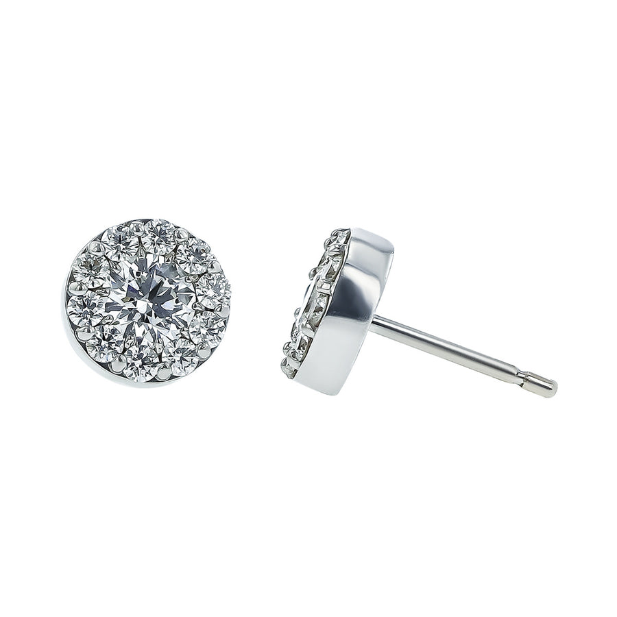 Hearts on Fire 18K White Gold Fulfillment Earrings