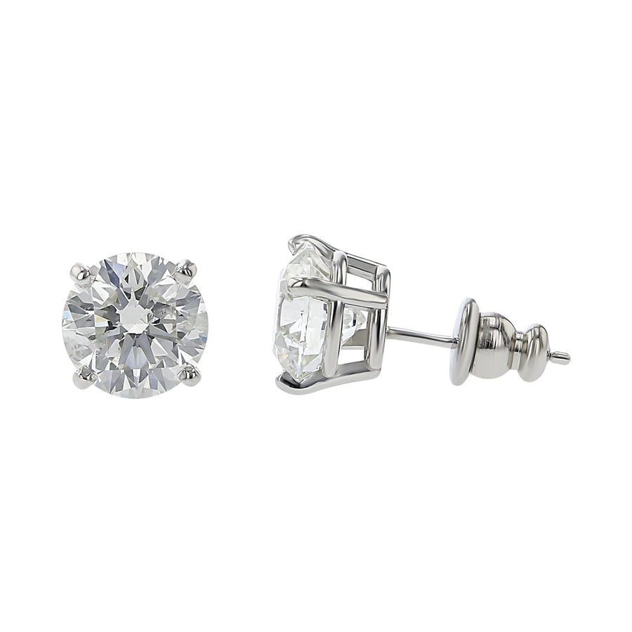 Platinum Brilliant Diamond Stud Earrings