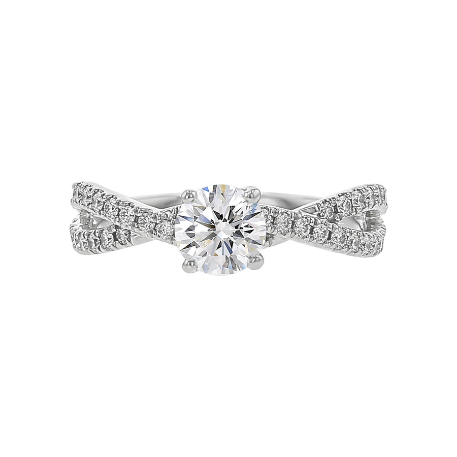 Hearts on Fire Platinum Diamond Engagement Ring