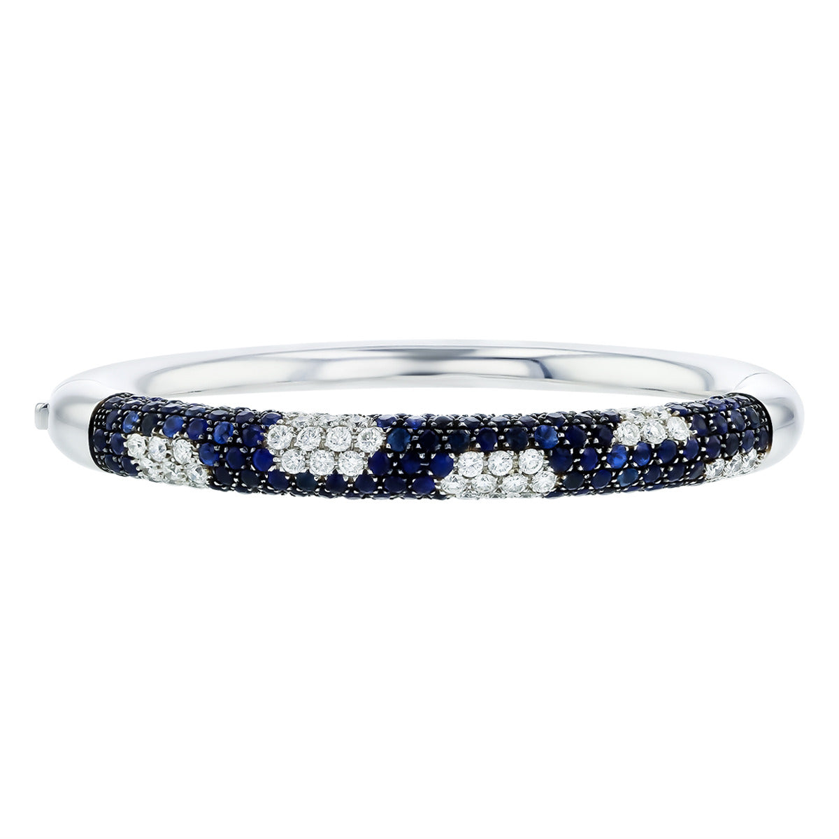 Lisa Nik 18K White Gold London Blue Topaz Bangle Bracelet with Diamonds |  Neiman Marcus