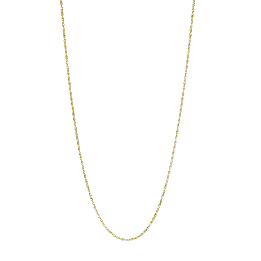 30-Inch 18K Yellow Gold Rope Chain Necklace