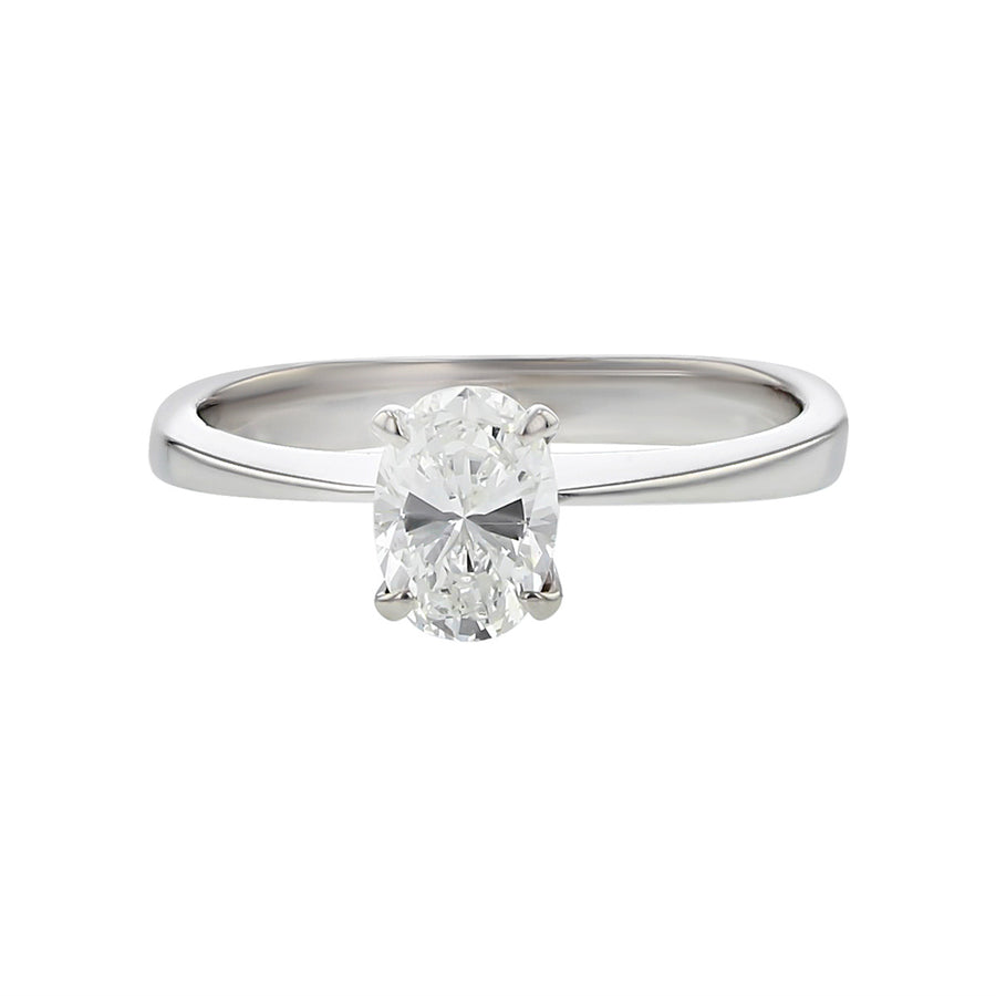 Oval Brilliant Diamond Solitaire Engagement Ring