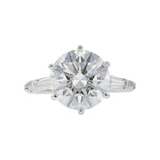 5.87-Carat Brilliant Diamond 3-Stone Engagement Ring